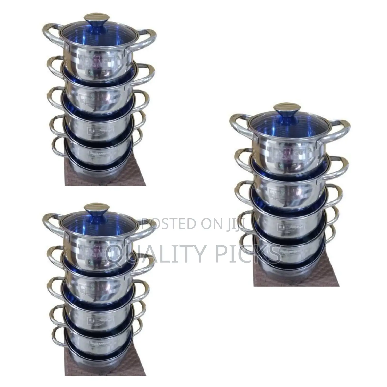 5pc Stainless Steel Serving Cookware Dishes