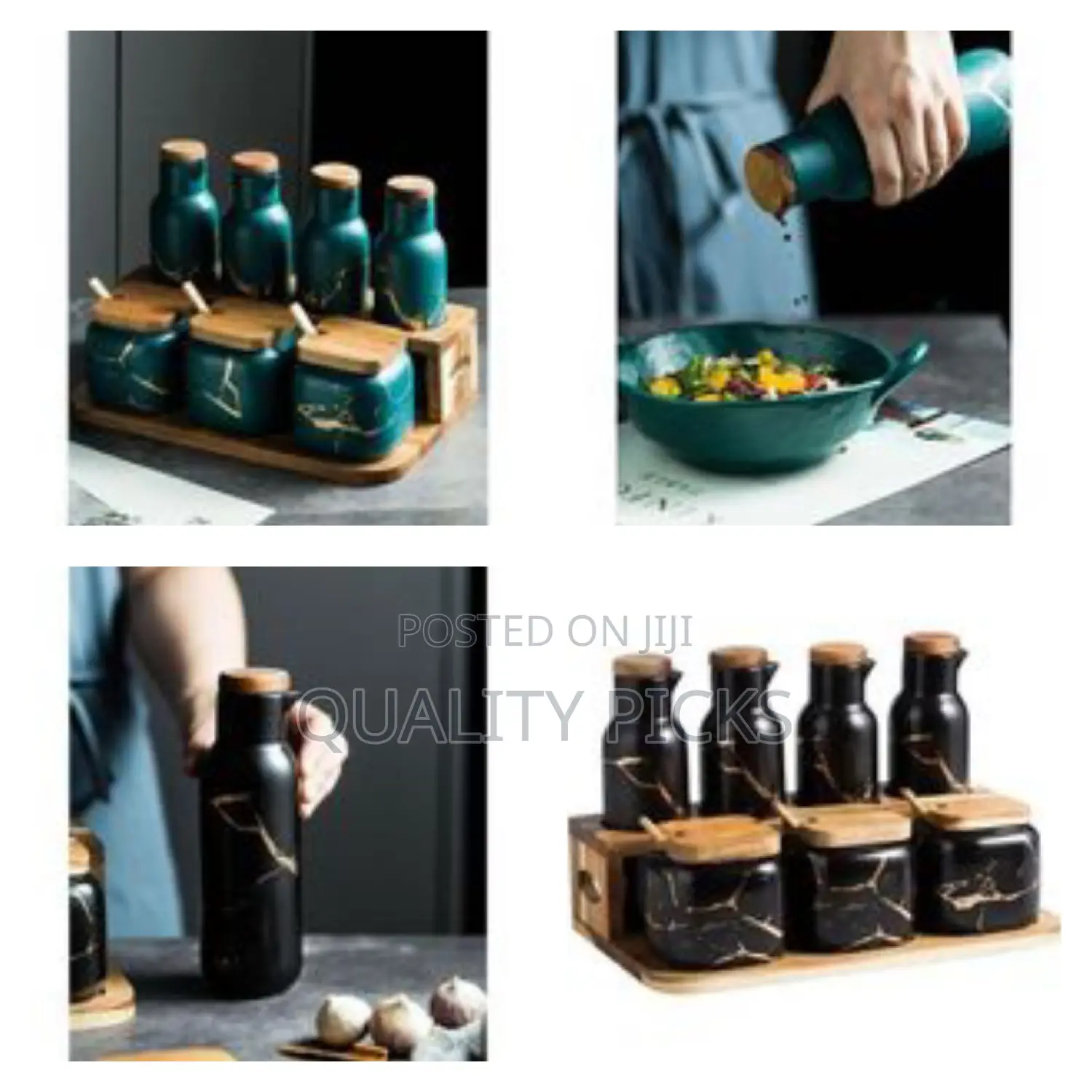 Elegant Ceramic Spice Set