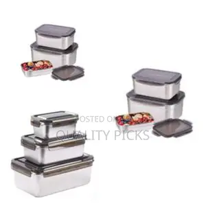 3 PCS 304 Stainless Steel Food Container Set