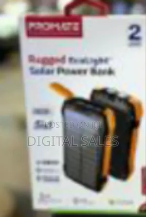 Promate Rugged Ecolight Solar Power Bank