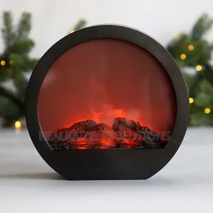 Electric Usb Operated Led Round Fireplace Ornament