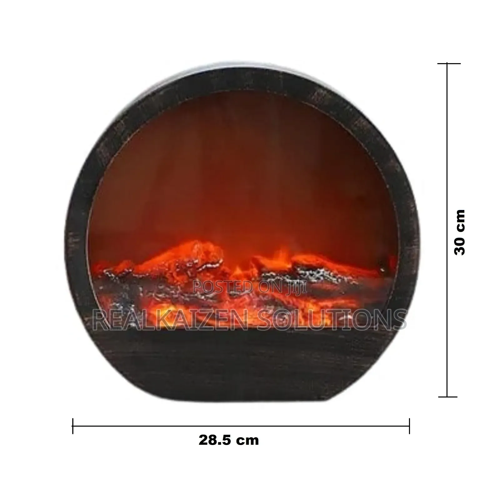 Electric Usb Operated Led Round Fireplace Ornament