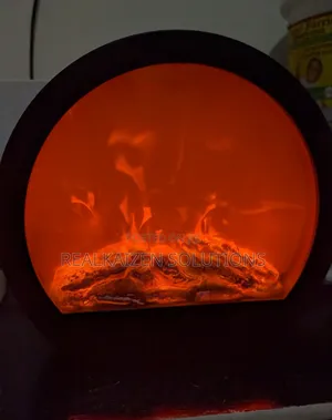 Electric Usb Operated Led Round Fireplace Ornament