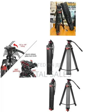 Heavy Duty Tripod Stand Fluid Head Tripod