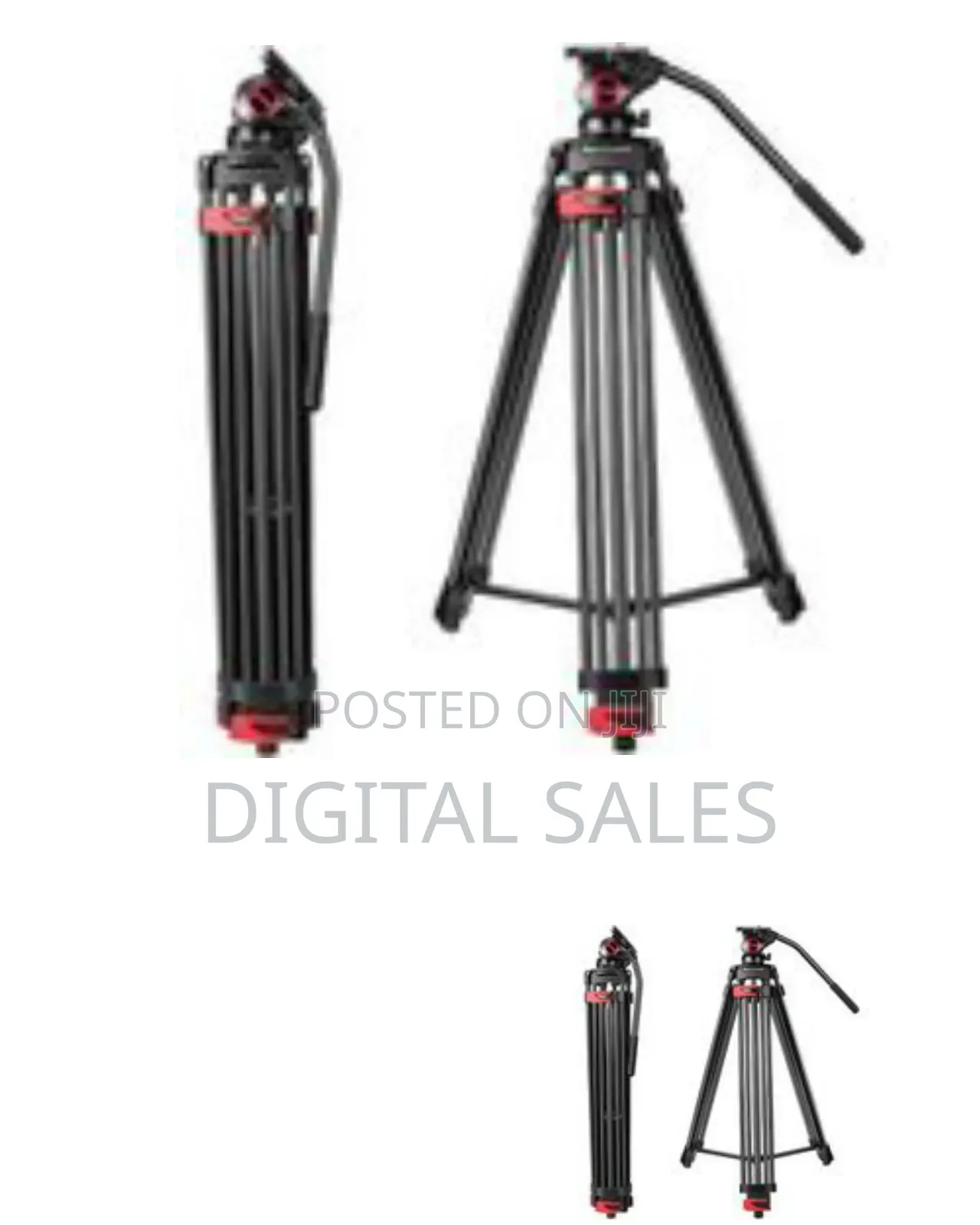 Heavy Duty Tripod Stand Fluid Head Tripod