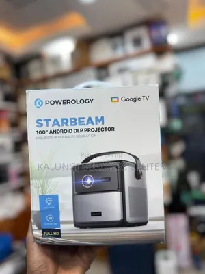 Powerology Starbeam 100" Google DPL Projector Rechargeable Projector