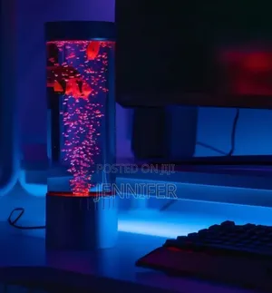 Bubble Tower Fish Lamp Bedside