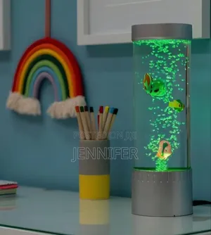 Bubble Tower Fish Lamp Bedside