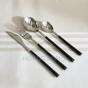 24 Pieces Set Of Teaspoon, Folks, Table Knives Spoons