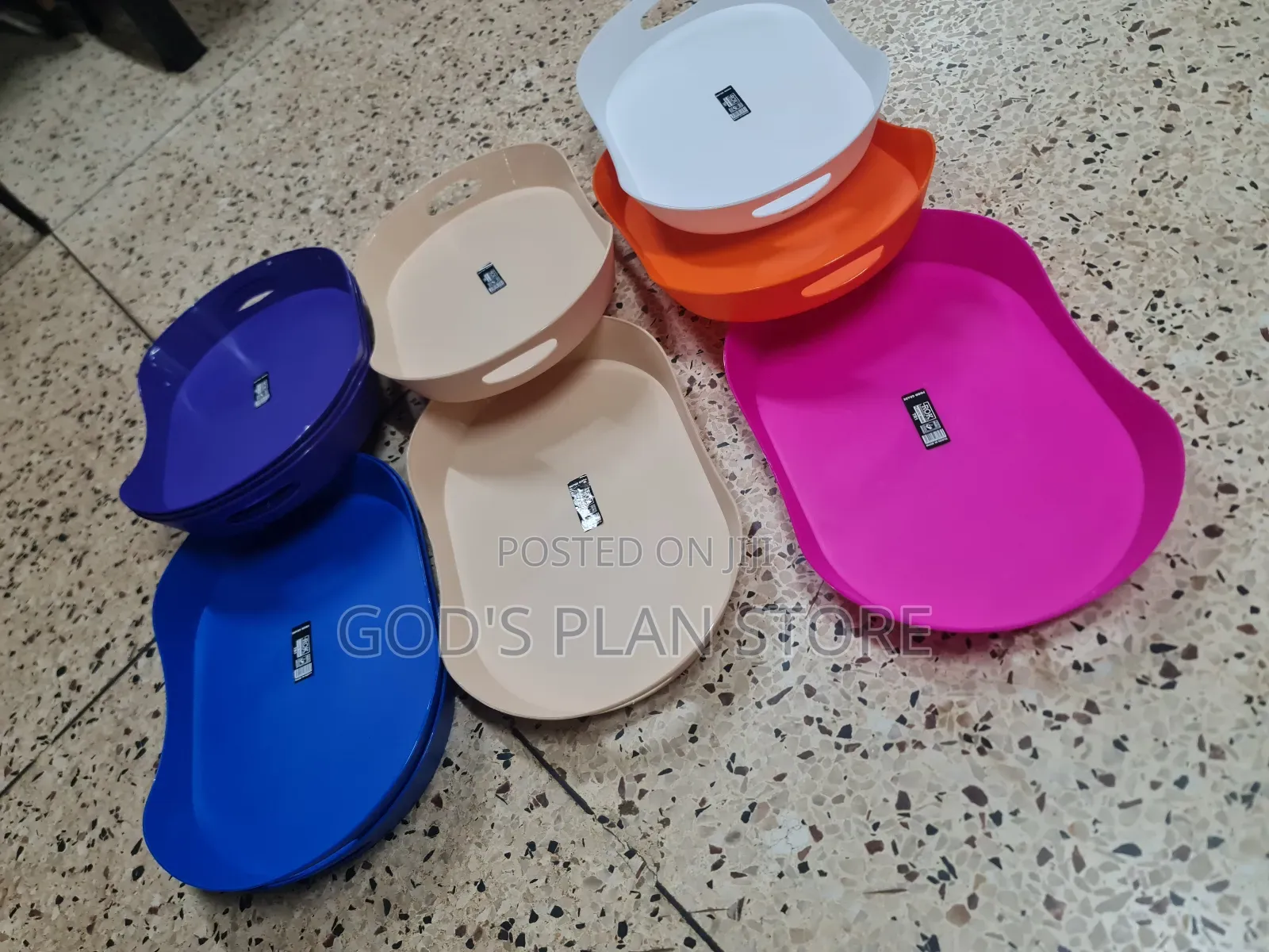 Wholesale Plastic Serving Trays 12pcs