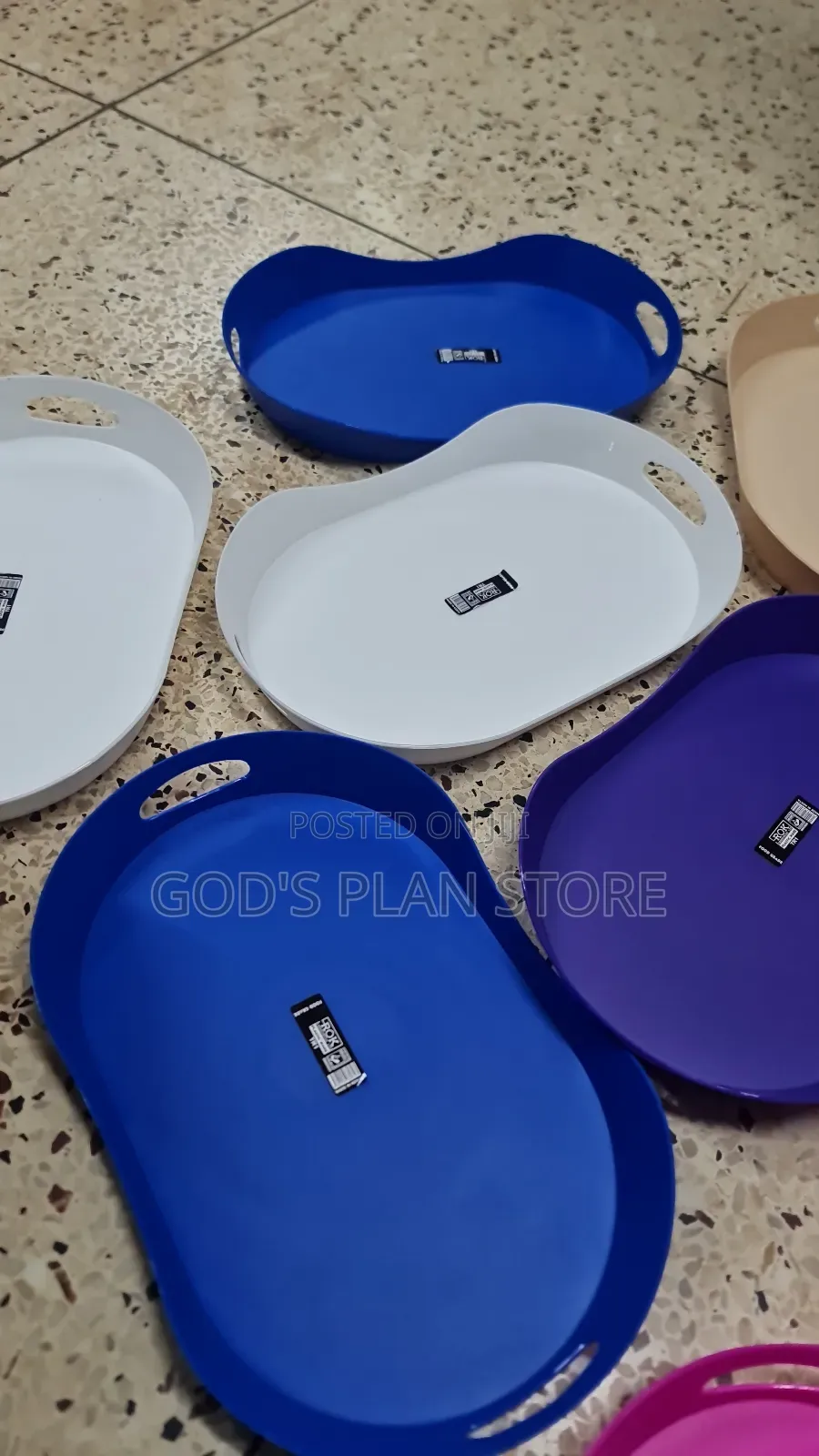 Wholesale Plastic Serving Trays 12pcs
