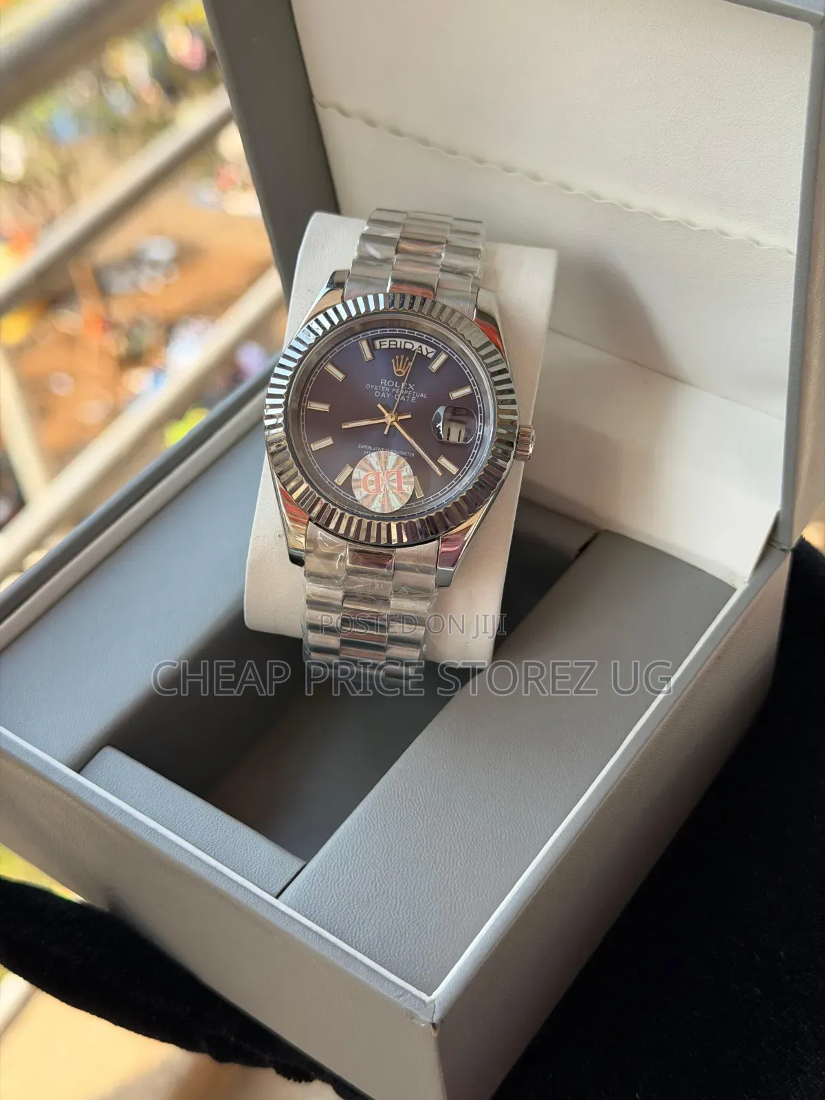 Face Silver , Black Original Classic Automatic Rolex Watch for Man