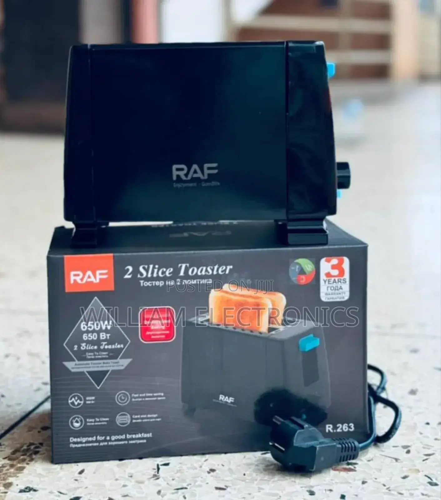 Raf 2 Slice Bread Toaster/Raf Bread Toaster