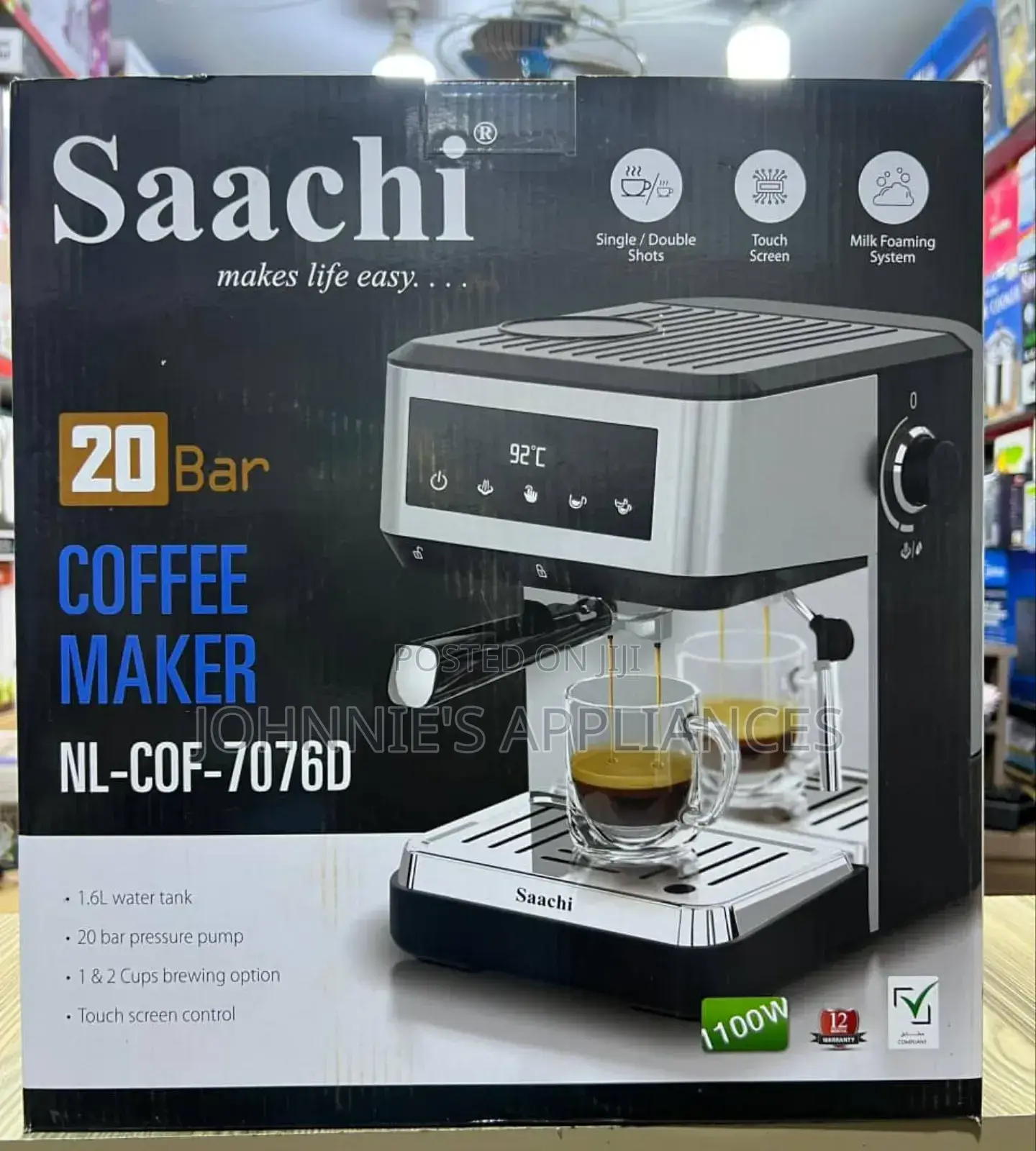 Saarch Electric Coffee Maker Machine 20 Bars