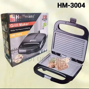 Hoffmans 1000w Electric Grill Maker - Black
