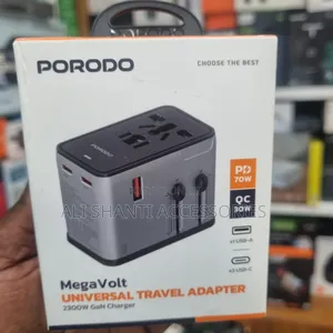 Porodo Mega Volt Universal Travel Adapter 200w