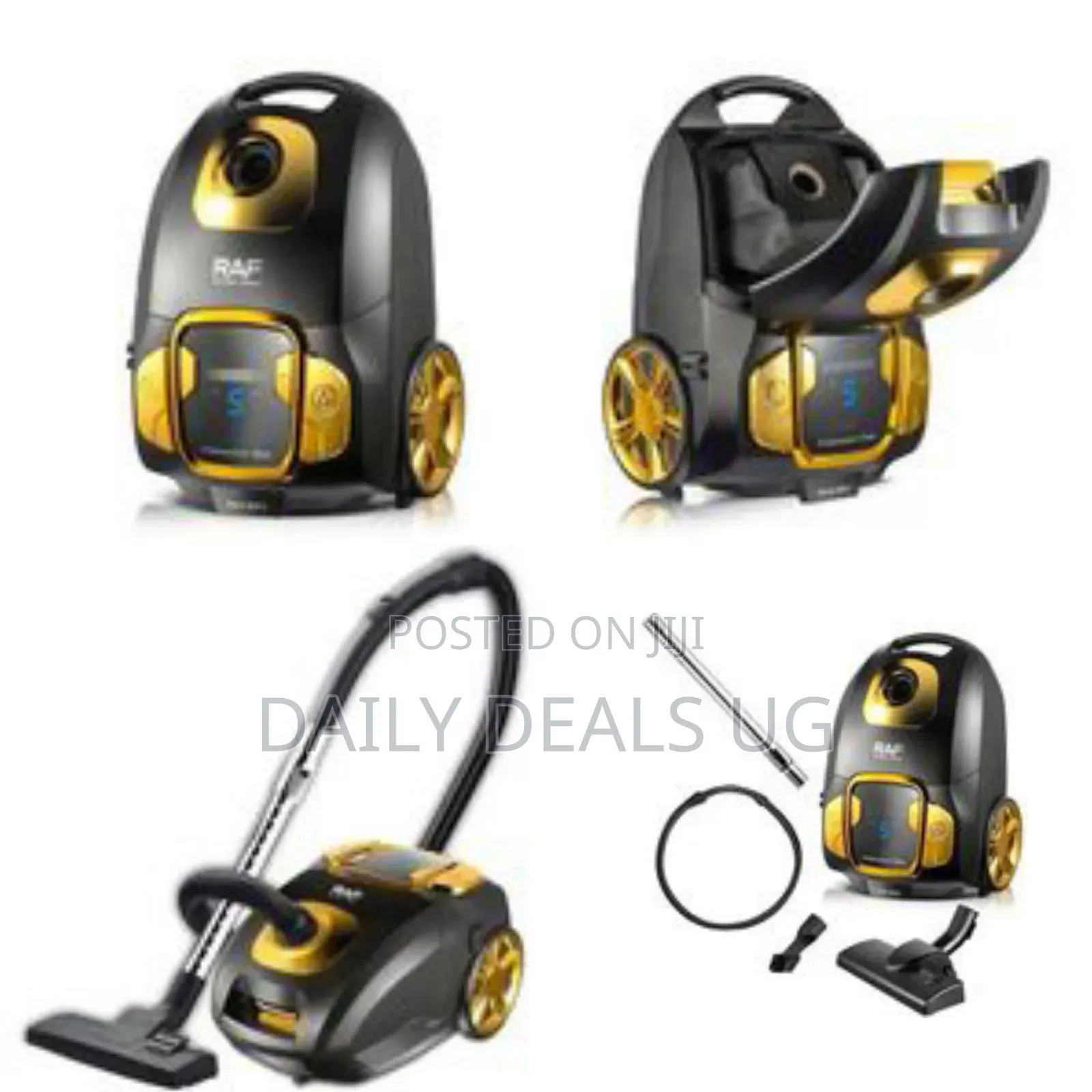 Raf High-Performance Canister Vacuum Cleaner - Multicolor