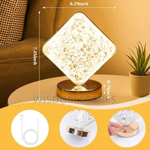 Square Shape Crystal Lamp