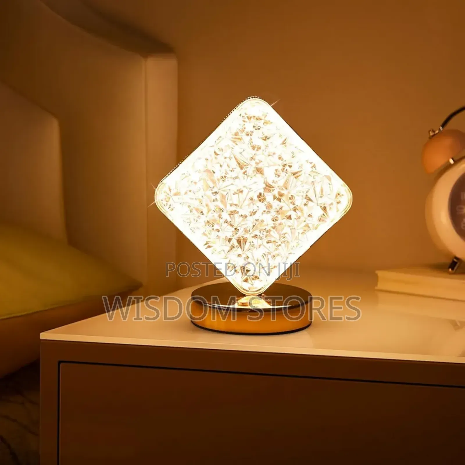 Square Shape Crystal Lamp