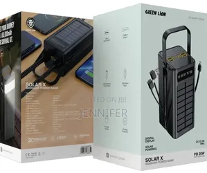 Green Lion Solar X 60000mah Power Bank Pd 20w - Black
