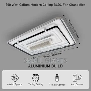 Modern Ceiling Bladeless Fan Chandelier