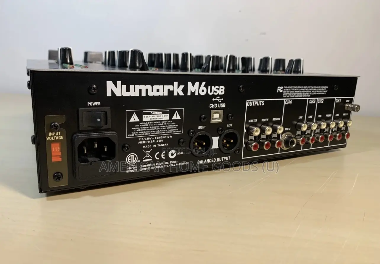 Numark M6 Usb 4 Channel Dj Mixer Silver - Nice!