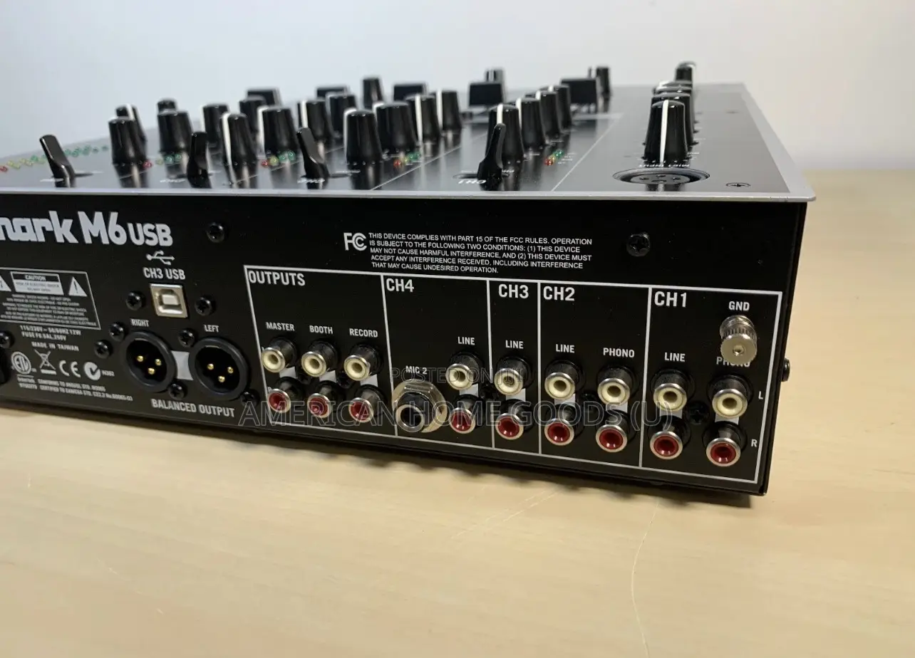 Numark M6 Usb 4 Channel Dj Mixer Silver - Nice!
