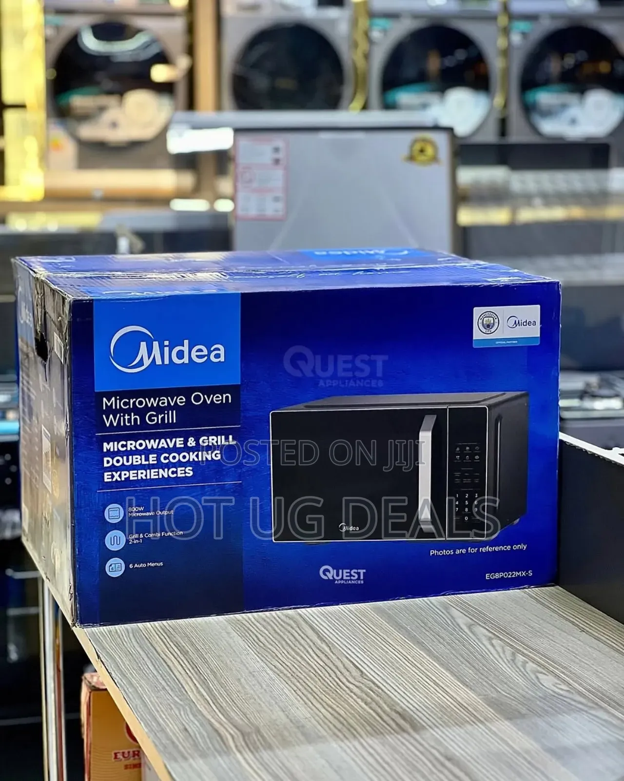 Midea 25l Digital Microwave With Grill Eg8p022mx-s - Black.