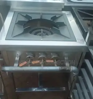 Commercial Single-Burner Gas Stock Pot Range.