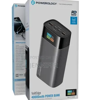 Powerology Voltedge 40000mah Power Bank 100w Pd