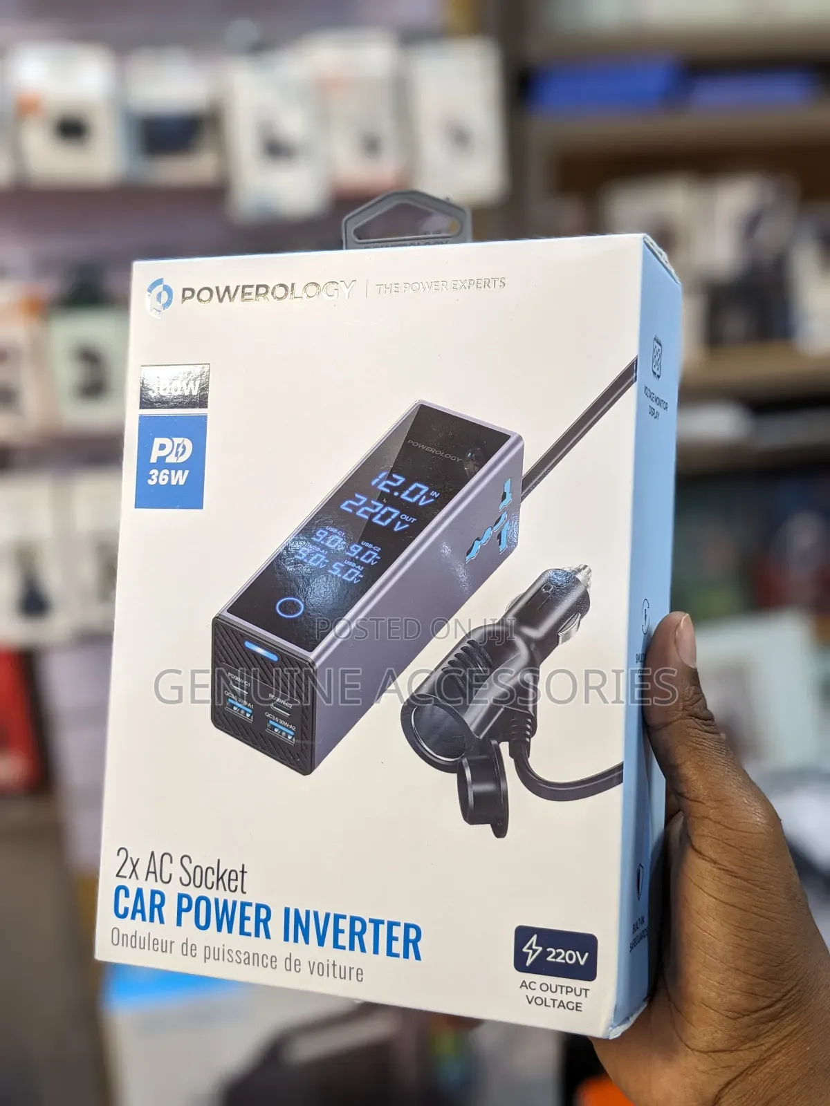 Powerlogy Car Power Inverter 2x Ac Socket