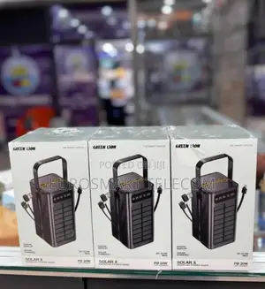 Greenlion Solar X 60000mah Power Bank With an Inbuilt Solar Panel