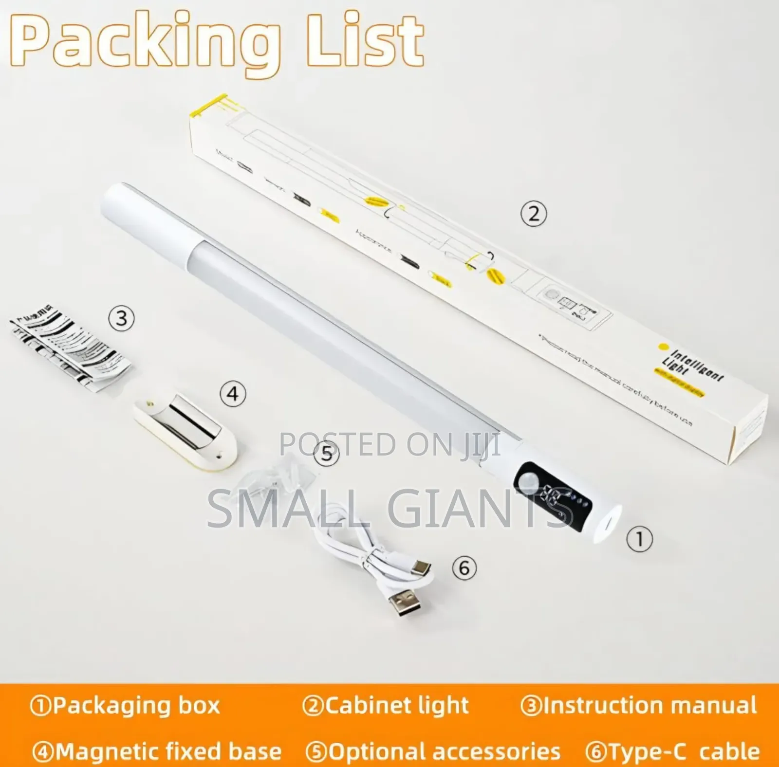 Motion Sensor Rechargeable Cabinet Light Bar
