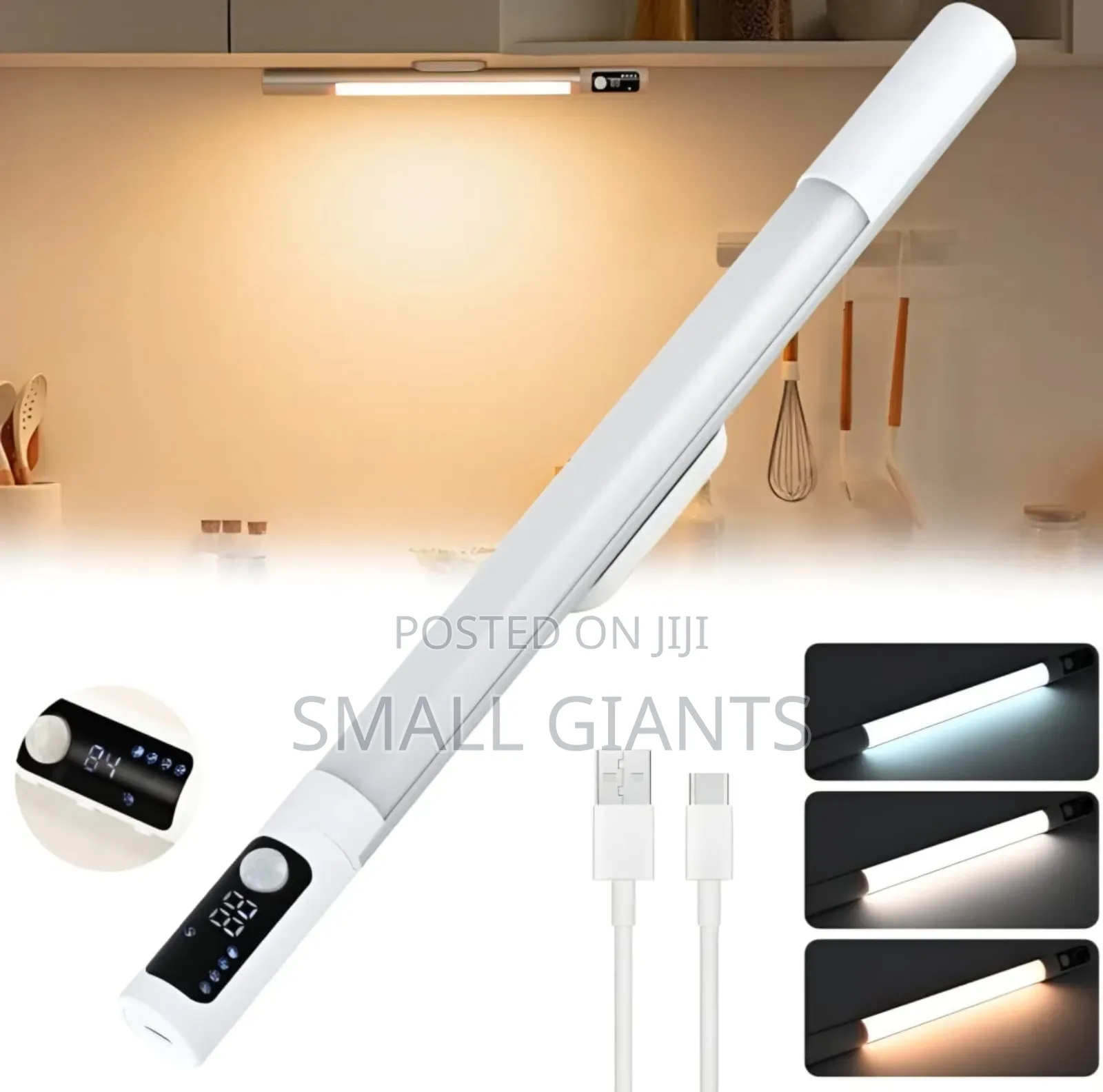 Motion Sensor Rechargeable Cabinet Light Bar