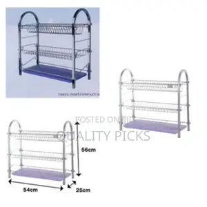 3-Tier Compacted New Dish Rack