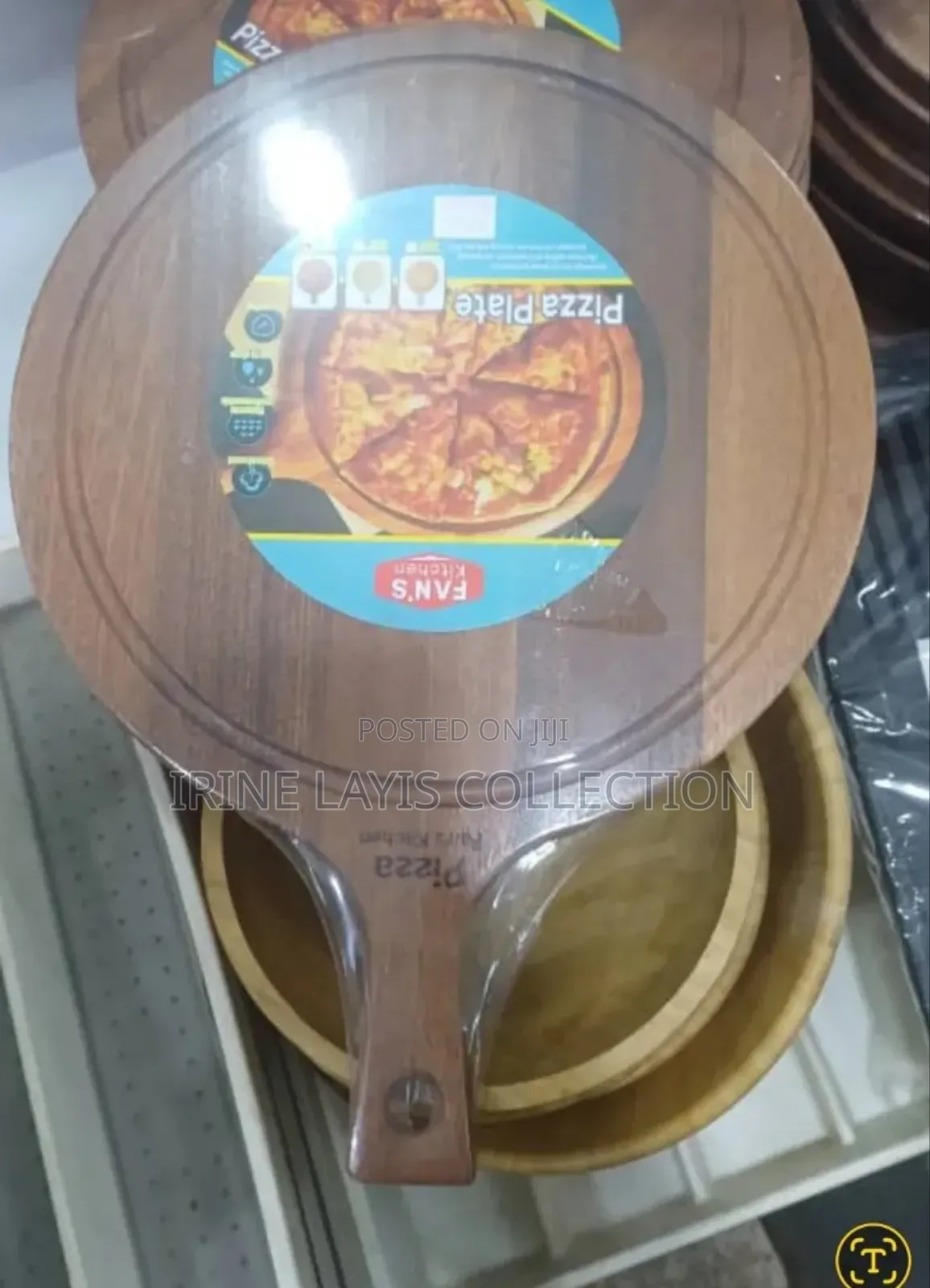 Small Wooden Pizza Serving Plate