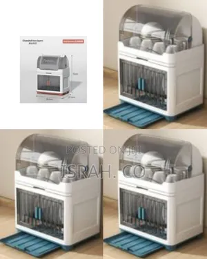 Multi-Functional Dust-Proof Dish Drying Rack and Storage Organizer