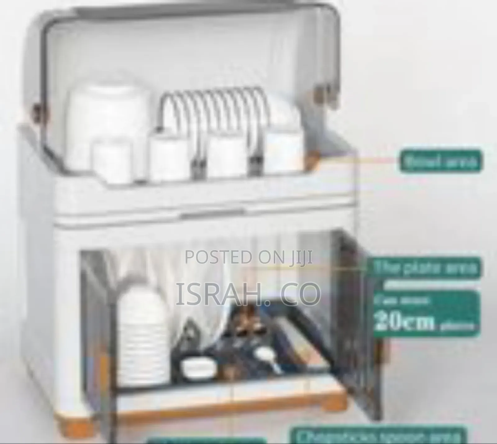 Multi-Functional Dust-Proof Dish Drying Rack and Storage Organizer