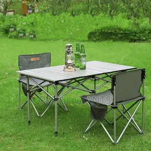 5pcs Portable Foldable Table and 4 Chairs Set