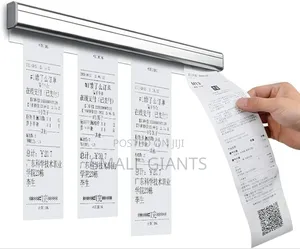 Wall-Mounted Aluminum Slide Check Rack Receipt Holder