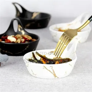 6pcs Small Round Soup Dessert Plates