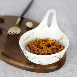 6pcs Small Round Soup Dessert Plates