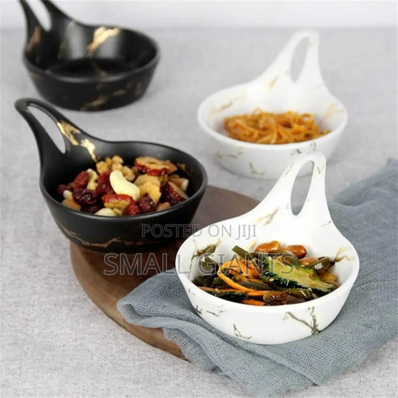 6pcs Small Round Soup Dessert Plates