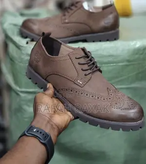 Men’S Dark Brown Leather Timberland Casual Oxford Shoes