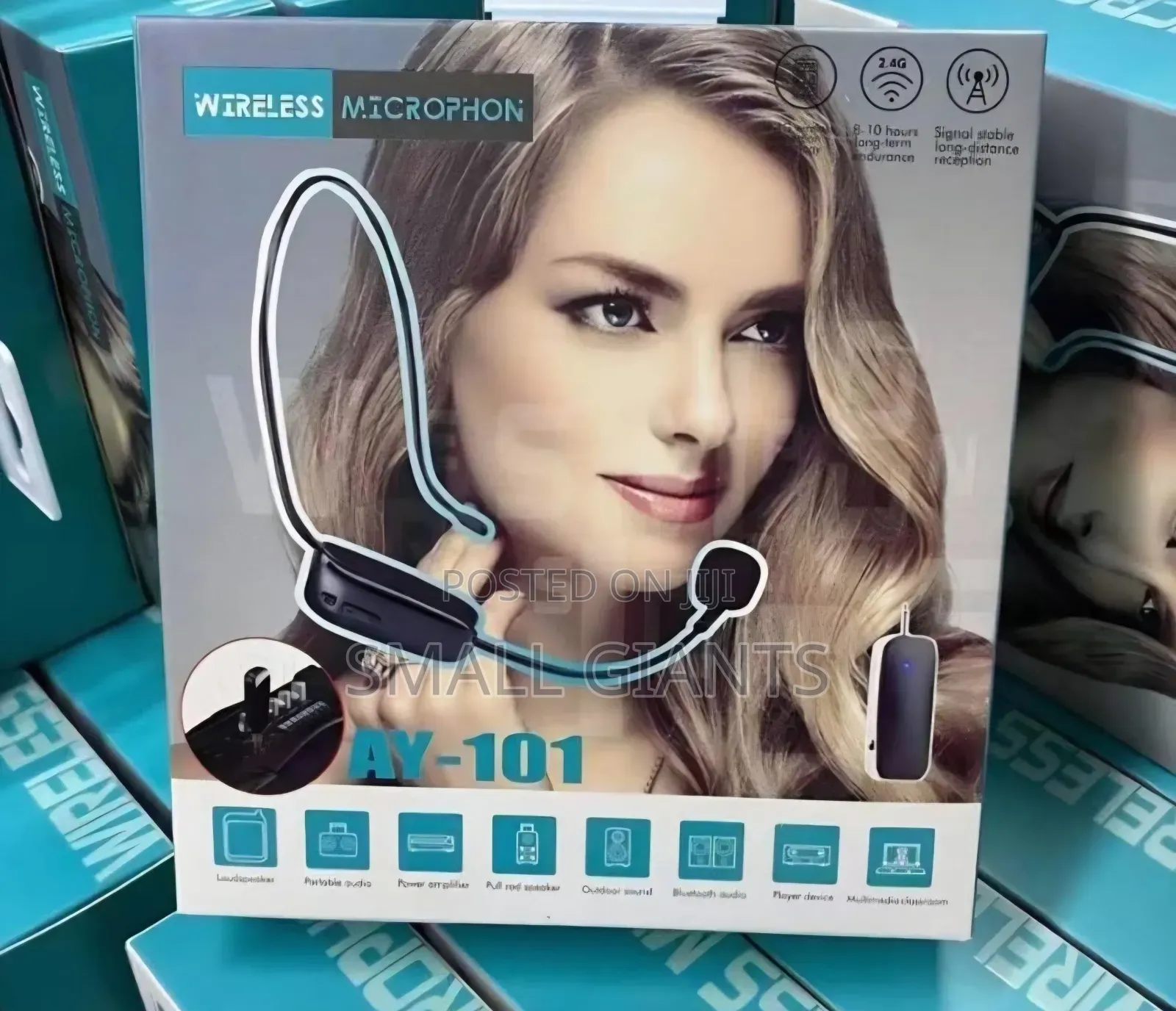 Rechargeable Wireless Headset Microphone