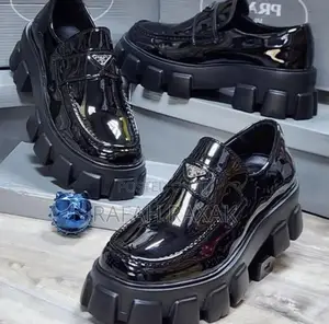 Original Prada Shinny Big Sole Designer Loafer