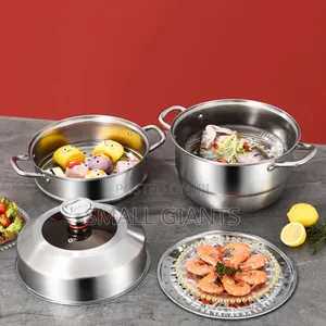 30cm Stainless Steel 3-Tier Food Steamer With Timer