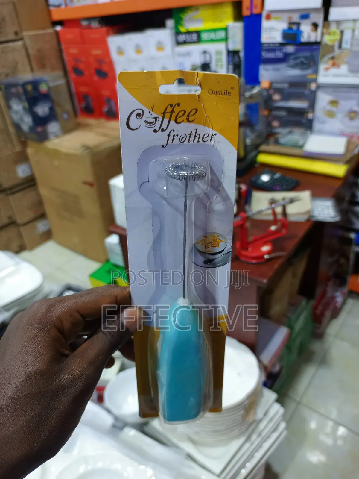 Handheld Electric Coffee Frother.