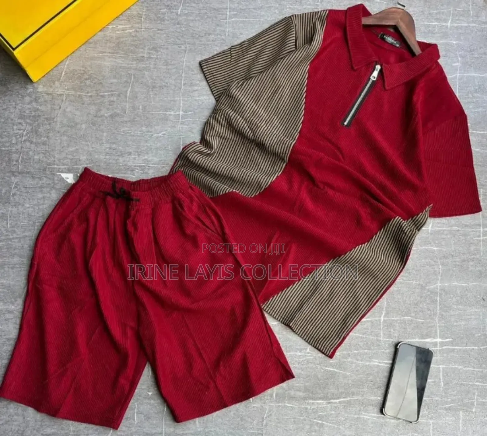Men's 2 Piece Set (Short and Shirt)