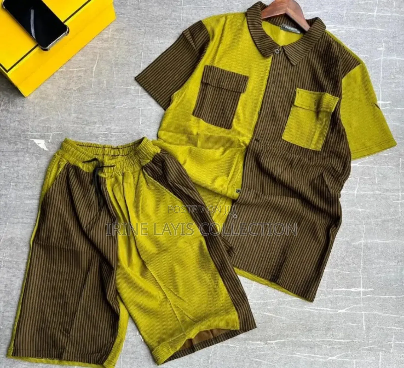 Men's 2 Piece Set (Short and Shirt)